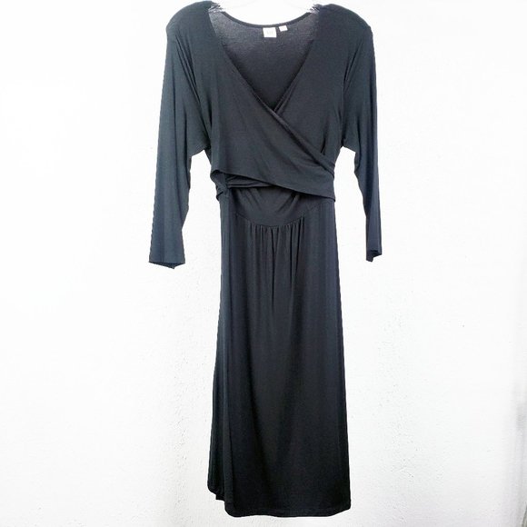 GAP Black Wrap Dress - Picture 1 of 11